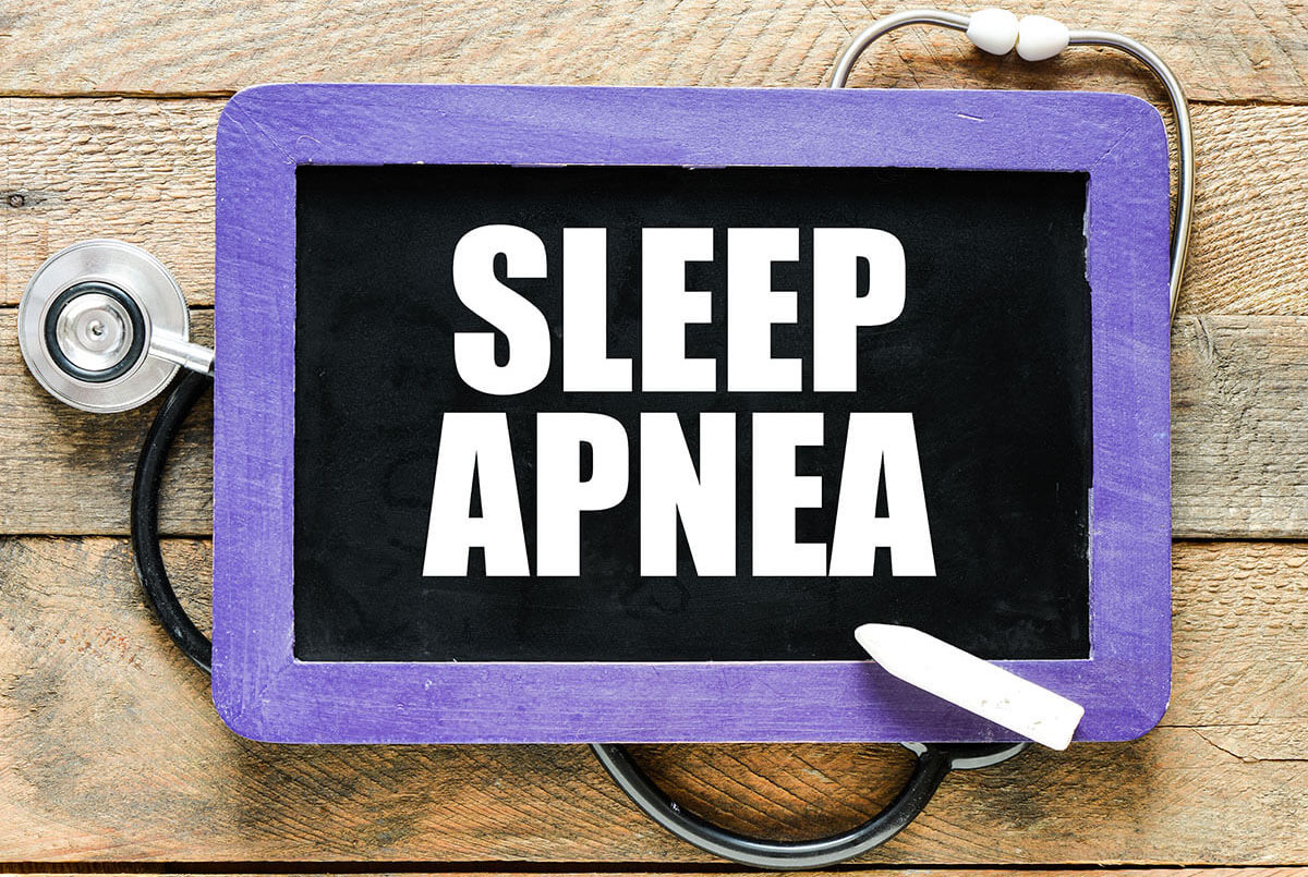 SLEEP APNEA handwritten with white